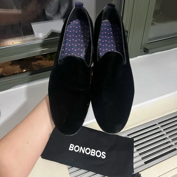 Bonobos | Shoes | Black Velvet Slippers For Tuxedo Size 1 